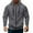 #241-Dark Gray, variant on Handshe Men's Zip-Up Hoodie, Fleece-Lined Solid Color with Arm Pocket, Casual Long Sleeve for Daily Use