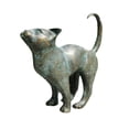 thumbnail image 1 of SGACAI Hermosa estatua de gato, adorno decorativo para el jardín del hogar, patio al aire libre, resina, 1 of 6