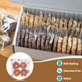 thumbnail image 3 of Uxcell Cookie Treat Bags, 3" x 3" 100 Pcs Clear Self Sealing Bags OPP for Biscuits Popcorn, 3 of 6