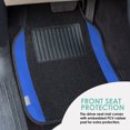 thumbnail image 5 of FH Group Carpet Floor Mats for Car, SUV, Van  Universal Fit w/ Free Gift - Full Set F14407Blue, 5 of 10