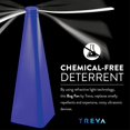 thumbnail image 2 of Treva Chemical Free Bug Fan Fly Deterrent with Holographic Blades to Clear Bugs, Mosquitoes, and Flies, Battery Powered Fly Fan - Dark Blue, 2 of 6