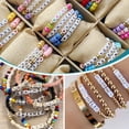 thumbnail image 5 of 1400Pcs Cube Letter Beads 6mm Alphabet Beads Square Mini Gold Font White Acrylic A-Z Letters Spacer Craft Bead, 5 of 5