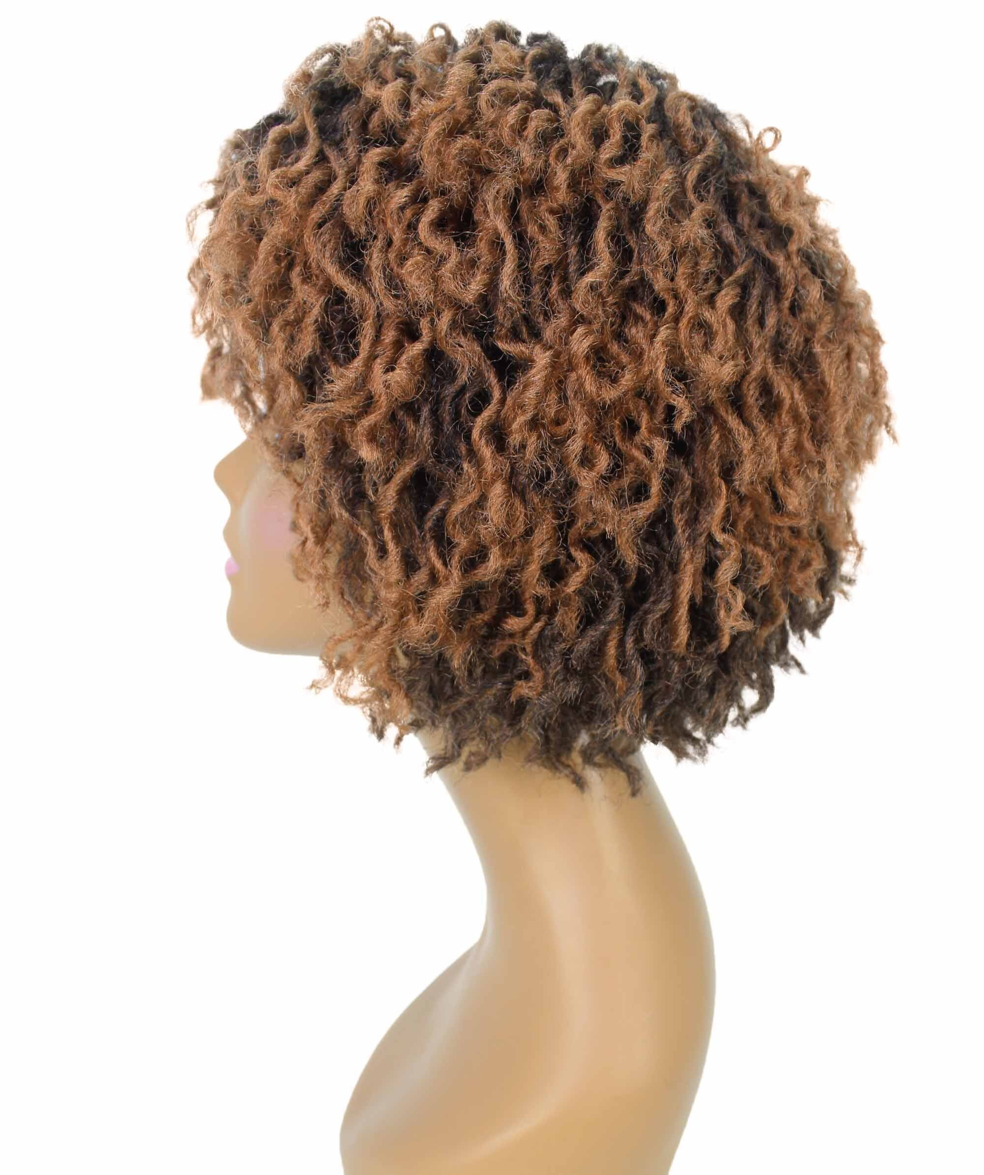 LUXLUXE Synthetic Dreadlock Wig 10 In Short Pixie Curly Faux Locs Full Wig for Black Women No Lace for Daily Wear Party Cosplay