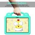 thumbnail image 2 of Kids Case for Walmart Onn 7 (7-Inch) 4th Gen 2024 Tablet Case with Handle & Stand, EVA Foam DIY Cartoon Cute Pattern with Pencil Holder Shockproof Protective Cover, Mintgreen, 2 of 8