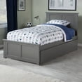 thumbnail image 2 of AFI Madison Twin Wood Platform Bed with Matching Footboard & Twin Trundle, Grey, 2 of 7