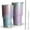 Dreamy Pastel Sky, variant on 30oz Colorful Paint Splash Burst Tumblers Stainless Steel Tumbler with Lid and Straw,Vacuum Insulated Double Wall Travel Tumbler Cups Mug with Cleaning Brush for Coffee,Tea