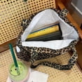 thumbnail image 4 of Leopard Print Hello Kitty Shopping Bag Portable Kawaii Cute Storage Bag Gift, 4 of 5