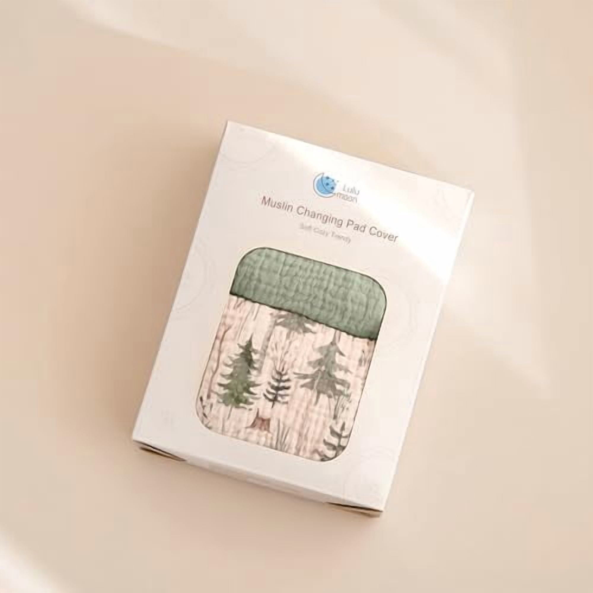 Muslin Changing Pad Cover: 2-Pack Soft Breathable Cotton Boho Forest Print for Baby Boys - Nursery & Baby Shower