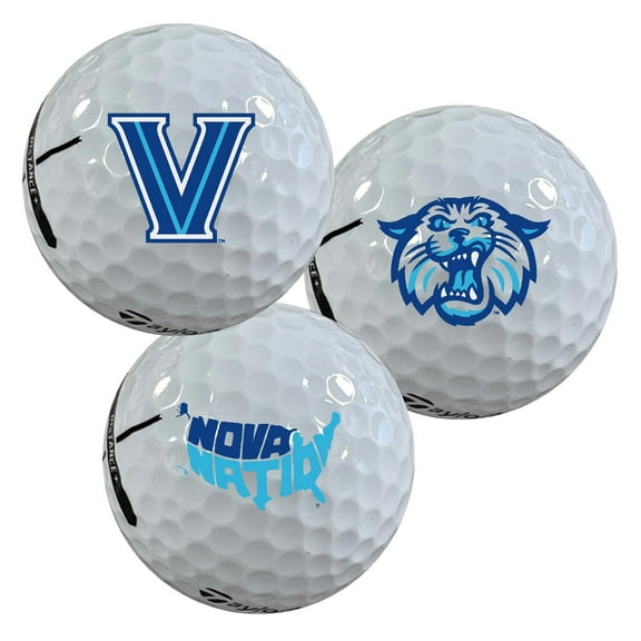 Villanova University Wildcats Logo Edition Officially Licensed NCAA Taylormade Distance  Golf Balls 12-Pack (Dozen)