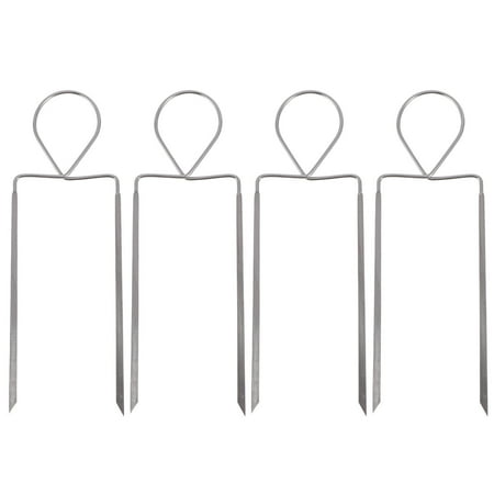 

HOMEMAXS 4Pcs Stainless Steel Barbecue Forks Sausage Storage Forks BBQ Tools (Silver)