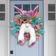 thumbnail image 6 of Easter Decorations for Home Clearance! Easter Able To Move And Make Sounds Home Decoration Artificial Flower Wreath Front Door Decoration Flower Spring Wreath, 6 of 7