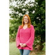 The Pioneer Woman V-Neck Pullover with Bell Sleeves