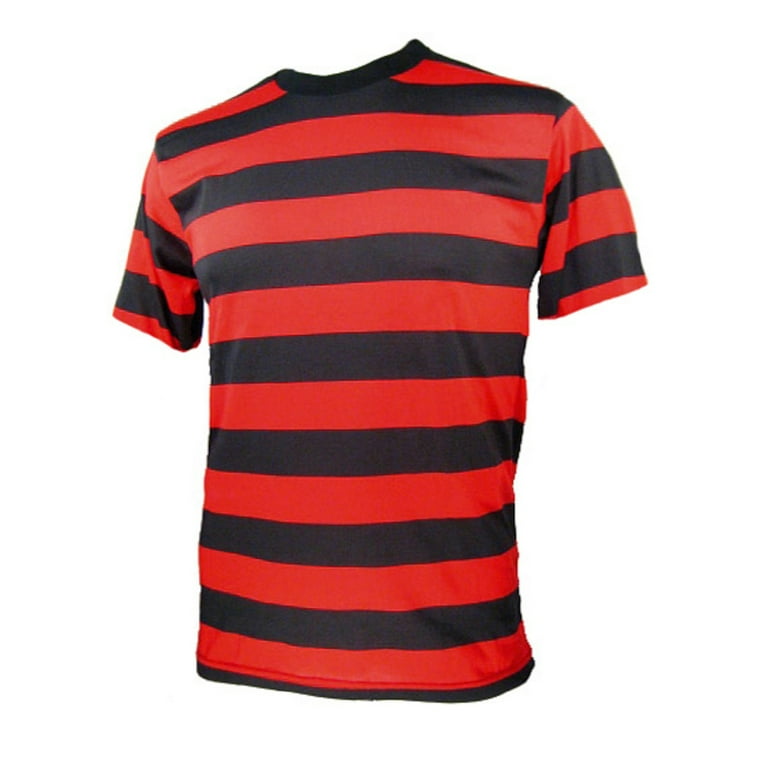 fuldstændig Diagnose Sydøst Short Sleeve Red Black Striped Men's Shirt XL - Walmart.com