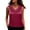 Red, variant on DYTTDG Women's Satin V-Neck Tank Top, Sleeveless Lace Trim Camisole with Embroidery Detail, Solid Color Summer Blouse for Daily Wear