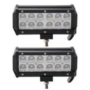 Senlips 2x7'' 36W Flood Beam Light Offroad Led Light Bar
