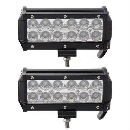 Senlips 2x7'' 36W Flood Beam Light Offroad Led Light Bar