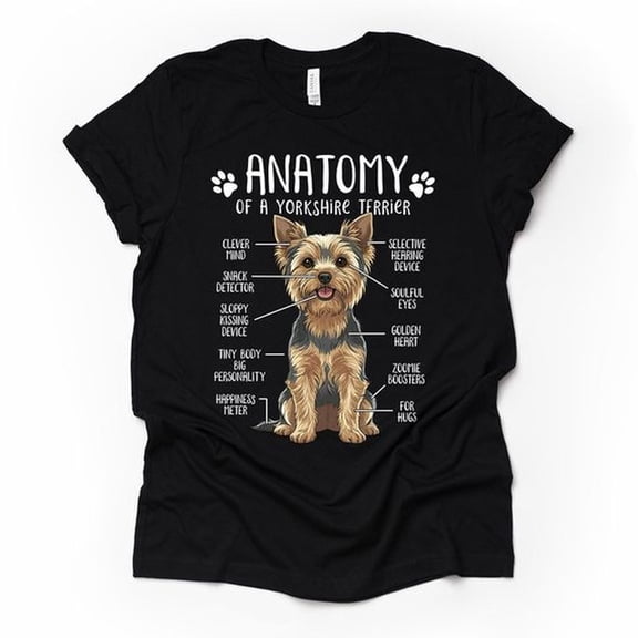 Funny Yorkie T-S1Hirt YorkS1Hire Terrier Anatomhirt Yorkie Lover Yorkie Mom Gift Dog Owner Print T1EE Adul Hoodie Sweater