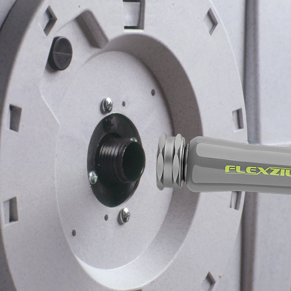 Flexzilla® Pro Retractable Water Hose Reel, 1/2" x 70', Flexible Hybrid Polymer, ZillaGreen™