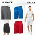 thumbnail image 2 of Ultra Performance Athletic Running Basketball Gym Shorts with Zippered Pockets, Size S, 5-Pack, 2 of 6