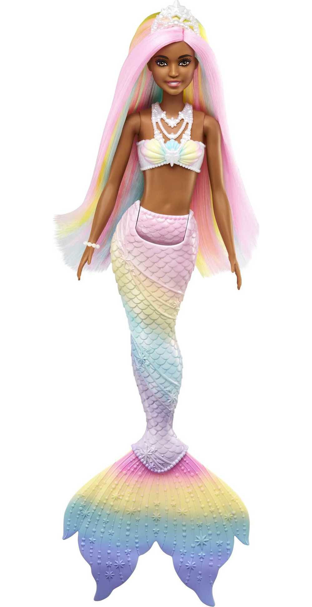 Barbie Dreamtopia Mermaid Doll with Rainbow Hair, Light Brown Eyes & Color-Change Feature - image 5 of 7