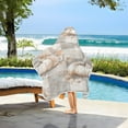 thumbnail image 6 of YAZAOO Towels Kids Hooded Beach Towel Whimsical Gray Pumpkins Pool Bath Towel Soft, 6 of 7