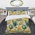 thumbnail image 2 of Designart "Gentle Oasis II" Green Floral Bedding Covert Set - Cottage Bed Set With 2 Shams, 2 of 5