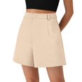 thumbnail image 3 of Shorts PRETTYGARDEN Verano 2025 Cintura Alta Pierna Ancha Albaricoque Talla L, 3 of 6