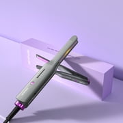 NEXPURE 1/2 Pencil Flat Iron for Short Hair & Pixie Cut, Mini Ceramic Hair Straightener, Thin Flat Iron, Fast Heat-Up with Ionic Technology, Purple