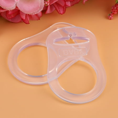 Tbest 10Pcs Multi Silicone Clear Baby Dummy Buttons style Pacifier Holder Clip Adapter for Rings,Pacifier Clips Adapter, Pacifier Holder Clip Adapter for Rings