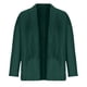 thumbnail image 2 of Gibobby Blazer para mujer chamarra casual con frente abierto cárdigan de manga larga para trabajo oficina chamarra de chamarra(Verde,M), 2 of 4