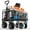 Gray, variant on Large Collapsible Folding Wagon, 560 lbs Heavy Duty Big Bucket Utility Garden Cart with Oversized Tank Wheels for Sports, Shopping, Camping Kids, Black