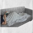 thumbnail image 6 of Moroccan Soft Flannel Fleece Throw Blanket, Culture Inspired Elements Geometric Design Eastern Stars, Cozy Plush for Indoor and Outdoor Use, 70" x 90", Seafoam White, by Ambesonne, 6 of 6