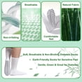 thumbnail image 4 of HIALTODAY Men's Diabetic Socks 4 Pairs, Non-Binding Bamboo Neuropathy Crew Socks with Non-Slip Grip, Moisture Wicking Breathable Comfort Fit Father's Day Gift, WHITE, 4 of 7