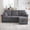 Dark Gray, variant on 76" Storage Multi functional Cloud Modular Sectional Sofa, Modern Fabric Sofa Couch, Free Combination Upholstered Cloud Sofa with Corduroy USB for Living Room, Emerald