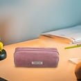 thumbnail image 7 of RuiJiao Large Capacity Retro Corduroy Pencil Case - High-End Solid Color Stationery Bag for Students, Portable Makeup Bag, Multipurpose Handbag, 7 of 7
