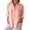 Pink, variant on Vivianyo HD Women's Summer Solid Button Down Shirt, Collar Long Sleeve Chest Pocket Woven Professional Blouse for Women, Women's Army Green, Sizes S-2XL