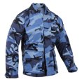 thumbnail image 2 of Rothco Color Camo BDU Shirt - Sky Blue Camo, Large, 2 of 4