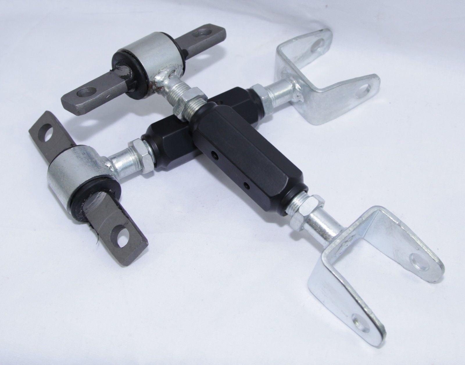 BLACK Front & Rear Adj Suspension Camber Kits for CIVIC 0205 EP3 RSX