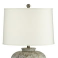 thumbnail image 4 of John Timberland Otero 27" Tall Jug Farmhouse Rustic Country Cottage Table Lamps Set of 2 Mottled Stone Finish Living Room Bedroom, 4 of 9
