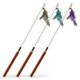 thumbnail image 4 of Chat Bell Wand Poulet Plume Formation Chaton Teaser Jouet Chat Interactif Jouet, 4 of 10