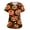 16-Orange, variant on Scrubs Tops For Women，Plus Size Women'S Halloween Pumpkin-Headed Bat Printed Scrub Tops V-Neck Fun T Shirts Nurse Uniform Tee With Pockets，Purple，M