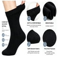 thumbnail image 6 of Anewi Diabetic Socks for Men, Extra Wide Loose Fit Ankle Socks, Non Binding Thin Seamless Socks for Everyday Wear, Soft Comfort, 4 Pairs, Multiple Colors, 6 of 8