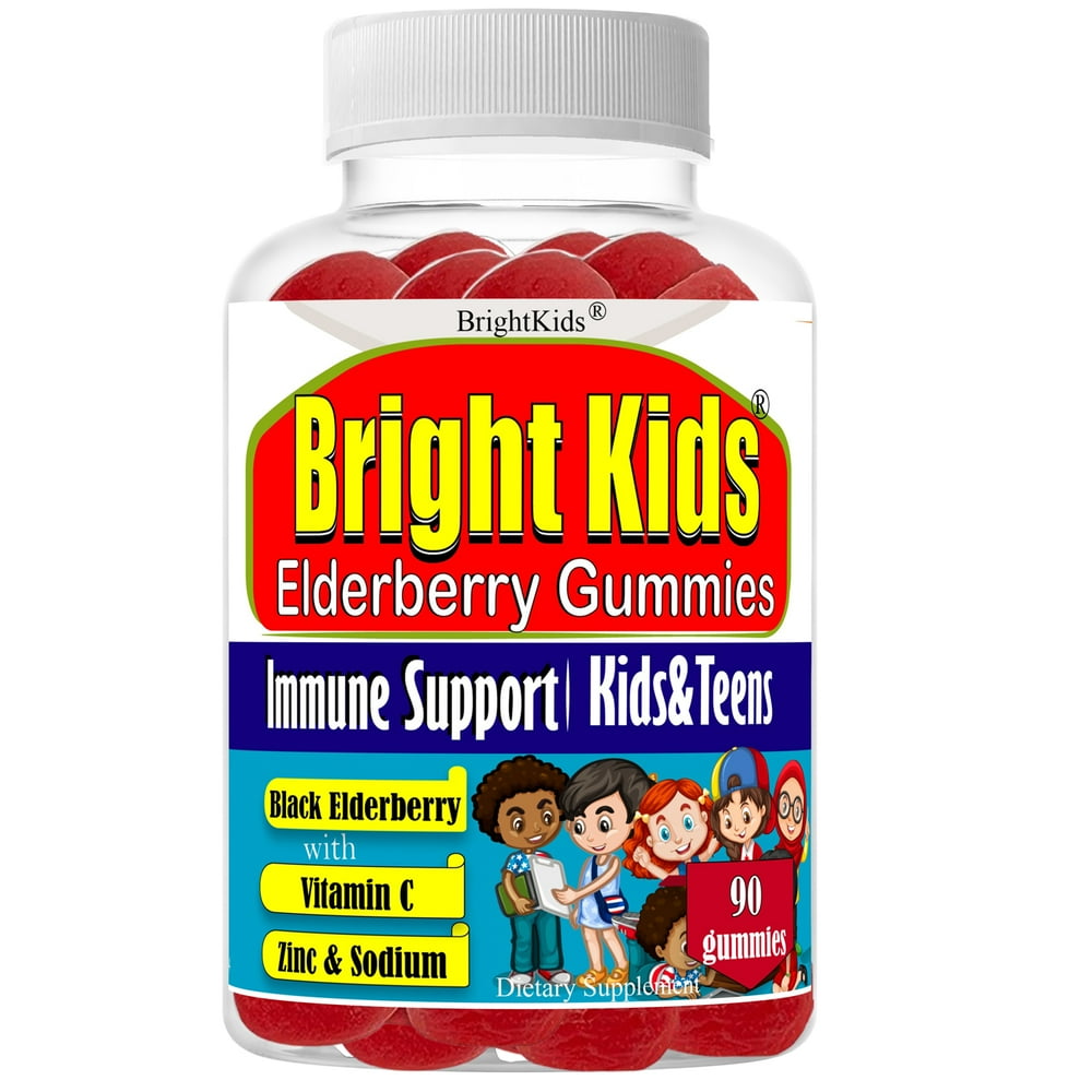 Elderberry Gummies for Kids with Vitamin C and Zinc Supplement , Great