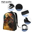 thumbnail image 5 of Cauagu Colorful Bull Western Man Print Backpacks,Travel Daypack Casual Laptop Backpack Bookbag Fits 15 Inch Computer for Men Women, 5 of 8