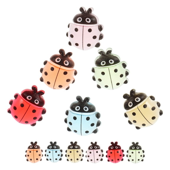 unbranded  18 Pcs Micro Landscape Ladybug Insect Decoration Desktop Stationery