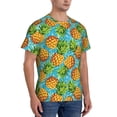 thumbnail image 2 of Vsdgher Pineapple Print Men's Dry Fit Mesh Athletic Shirts Moisture Wicking Tennis T-Shirt Tops, 2 of 9