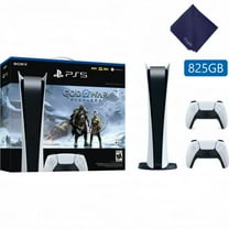 2025 New TTrade Sony PlayStation_5 Digital Edition – God of War Ragnarök Bundle   Extra DualSense Wireless Controller | PS_5 Console Set | Limited Edition Game Bundle