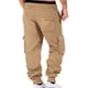 thumbnail image 3 of Penkiiy Men Pantalones de deporte Joggers Fleece Baggy Pantalones de deporte Cargo Pierna recta Cintura elástica Pantalones de deporte Casual Cordón de dibujo Pantalones de deporte S Kaki, 3 of 6
