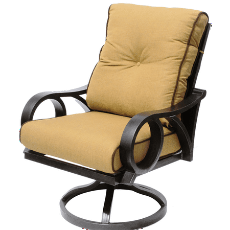 Channel Cast Aluminum Outdoor Patio Swivel Rocker Chair Walmart Com