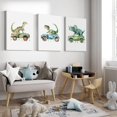 thumbnail image 4 of Nursery Wall Art Decor Dinosaur poster Prints Baby Boy Nursery Wall Decor Green Dino Pictures Toddler Kids Poster Cartoon Car Painting Boys Room Artwork for Bedroom Bathroom Inch Ready to Hang, 4 of 6
